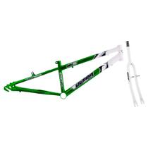 Quadro Aro 26 Ultra Bikes em Aço Carbono Bicolor com Garfo Rebaixado