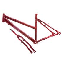 Quadro Aro 26 Ultra Bikes em Aço Carbono com Garfo Feminino