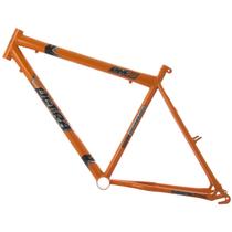 Quadro Aro 26 Ultra Bikes em Aço Carbono com Garfo Masculino Chrome Line Orange