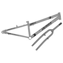 Quadro Aro 26 Ultra Bikes em Aço Carbono com Garfo Rebaixado Space Gray