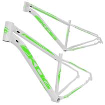 Quadro aro 29 Aluminio KOG tipo KSW Absolute Cabeamento interno Branco com Verde