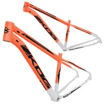 Quadro aro 29 Aluminio KOG tipo KSW Absolute Cabeamento interno Branco degrade Laranja com Preto