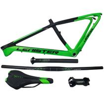 Quadro Aro 29 Carbono Lenister Bike Mtb Tapered Eixo 9mm Kit