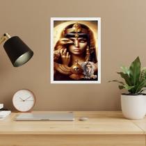 Quadro Arquétipo Cleópatra Águia Afrodite 33x24cm - com vidro