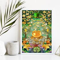 Quadro Arquétipo Da Prosperidade PoteDeOuro 33x24cm - com vidro