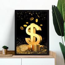 Quadro Arquétipo Dinheiro - Cifrão 33x24cm