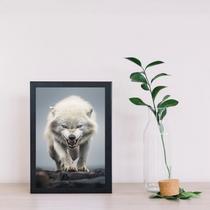 Quadro Arquétipo Lobo Feroz 33x24cm - com vidro Quadro Arquétipo Lobo Feroz 33x24cm - com vidro
