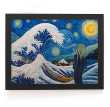 Quadro Arte 3 Em 1 Grande Onda Noite Estrelada E O Grito