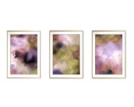 Quadro arte 30x66 canvas formas abstratas mod 106