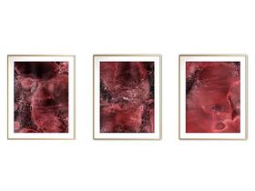 Quadro arte 30x66 canvas formas abstratas mod 184