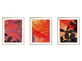 Quadro arte 30x66 canvas formas abstratas mod 218