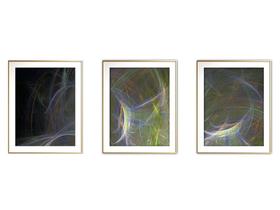 Quadro arte 30x66 canvas formas abstratas mod 3