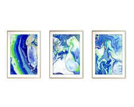 Quadro arte 30x66 canvas formas abstratas mod 41