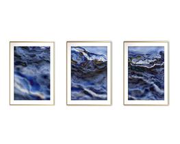 Quadro arte 30x66 canvas formas abstratas mod 63