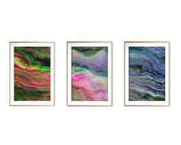 Quadro arte 30x66 canvas formas abstratas mod 72