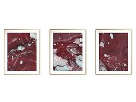 Quadro arte 45x96 canvas formas abstratas mod 226