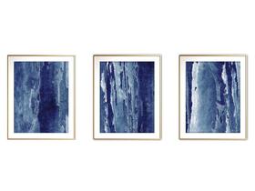 Quadro arte 45x96 canvas formas abstratas mod 237