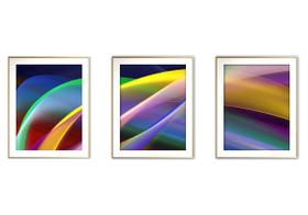 Quadro arte 45x96 canvas formas abstratas mod 266