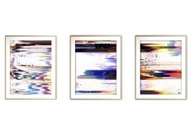 Quadro arte 45x96 canvas formas abstratas mod 282