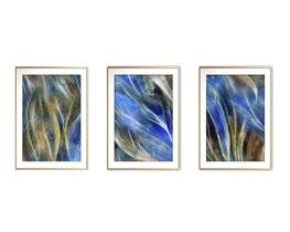 Quadro arte 45x96 canvas formas abstratas mod 31