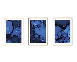 Quadro arte 55x110 canvas formas abstratas mod 114