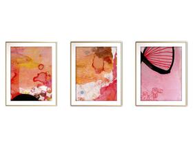 Quadro arte 55x110 canvas formas abstratas mod 14