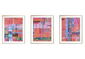 Quadro arte 55x110 canvas formas abstratas mod 170