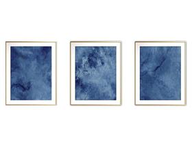 Quadro arte 55x110 canvas formas abstratas mod 194