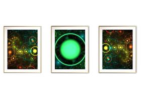 Quadro arte 55x110 canvas formas abstratas mod 250