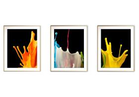 Quadro arte 55x110 canvas formas abstratas mod 265