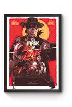 Quadro Arte A Máscara Do Zorro Poster Moldurado