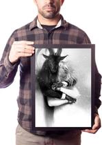 Quadro Arte A Mulher Sonho Do Bode Negro Bafomete Ocultismo