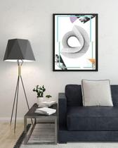 Quadro Arte Abstrata Escritório Sala Com Moldura Tamanho A3 Redemoinho Quadro Arte Abstrata Escritório Sala Com Moldura Tamanho A3 Redemoinho