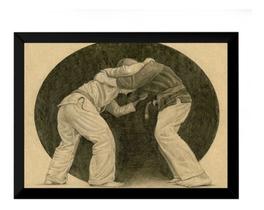 Quadro Arte Academias Decoração Jiu Jitsu 42x29cm Quadro Arte Academias Decoração Jiu Jitsu 42x29cm