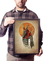 Quadro Arte Anubis Deus Antigo Egíto Decoração Quadro Arte Anubis Deus Antigo Egíto Decoração