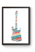 Quadro Arte Bandas De Rock Guitarra Poster