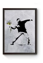 Quadro Arte Banksy Poster Moldurado Quadro Arte Banksy Poster Moldurado