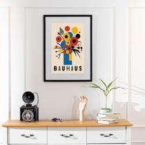 Quadro Arte Bauhaus Flores - 60X48Cm