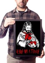 Quadro Arte Bebê Bode Baphomet Decoração Trevosa