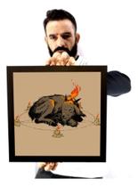 Quadro Arte Bode Amiguinho Pentagrama Capirotinho