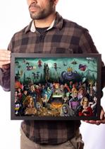 Quadro Arte Bruxas De Filmes Classicos Terror Decoração