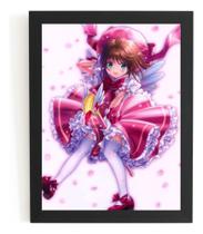 Quadro Arte Cardcaptor Sakura Nerd Anime Poster Moldurado Quadro Arte Cardcaptor Sakura Nerd Anime Poster Moldurado