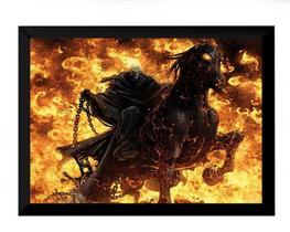 Quadro Arte Cavaleiro Fantasma Ghost Rider Hq 42x29cm Quadro Arte Cavaleiro Fantasma Ghost Rider Hq 42x29cm