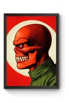 Quadro Arte Caveira Vermelha Poster Quadro Arte Caveira Vermelha Poster