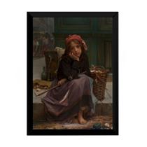 Quadro Arte Charles Brun Joven Vendedora De Trapos 42x29cm Quadro Arte Charles Brun Joven Vendedora De Trapos 42x29cm