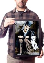 Quadro Arte Charlie Chaplin Poster Moldurado Quadro Arte Charlie Chaplin Poster Moldurado