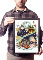 Quadro Arte Clássicos Studio Ghibli Animes Hayao Miyazaki