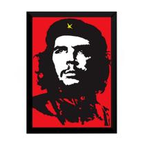 Quadro Arte Comunista Che Guevara Poster Moldurado Quadro Arte Comunista Che Guevara Poster Moldurado