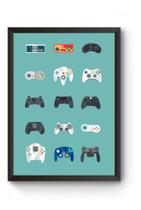 Quadro Arte Controles De Video Games Poster
