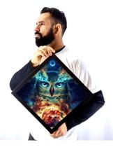 Quadro Arte Coruja Formato Geométrico Diamante Quadro Arte Coruja Formato Geométrico Diamante